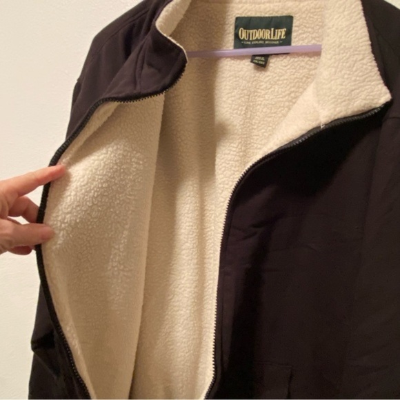 Outdoor Life Jacket Mens Size XXL Black Pockets Collared Rugged Authentic NEW - Picture 2 of 13